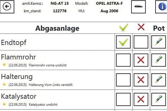 Mit der neuen Tabletlösung für die Direktannahme von Attribut lassen sich nicht nur Schäden, sondern auch Potenziale erfassen.
