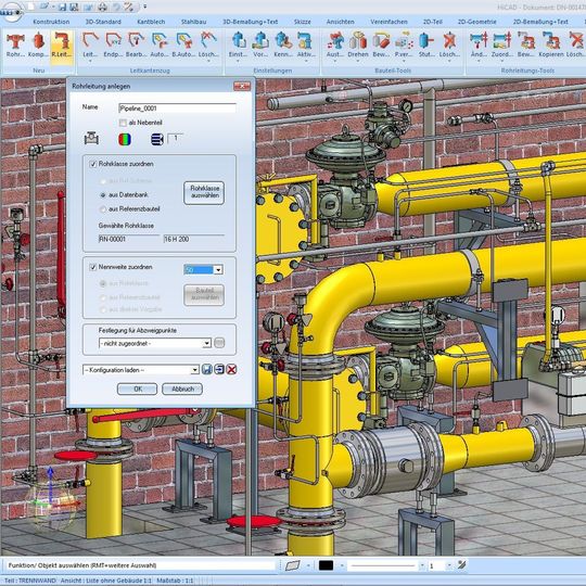 HiCAD des Anbieters ISD ist eine CAD-Lösung für die Prozesskette im Anlagenbau. HiCAD des Anbieters ISD ist eine CAD-Lösung für die Prozesskette im Anlagenbau.