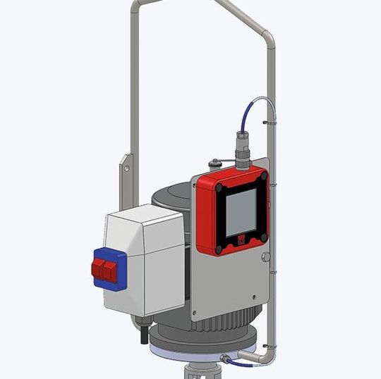 Für die Exzenterschneckenpumpen der Baureihe B70V-D hat Lutz Pumpen einen Tragbügel mit integriertem Impulssensor für eine indirekte Mengenmessung entwickelt. Für die Exzenterschneckenpumpen der Baureihe B70V-D hat Lutz Pumpen einen Tragbügel mit integriertem Impulssensor für eine indirekte Mengenmessung entwickelt.