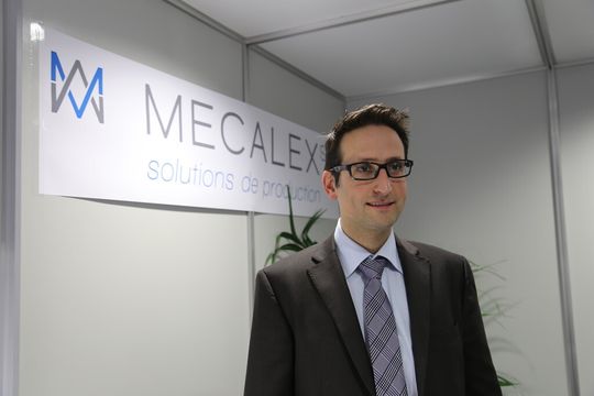 Alexandre Burkhard, directeur de Mecalex sur son stand lors du salon EPHJ-EPMT-SMT 2015. Alexandre Burkhard, directeur de Mecalex sur son stand lors du salon EPHJ-EPMT-SMT 2015.