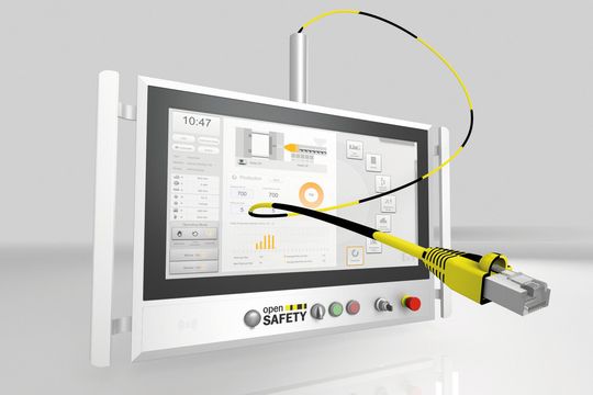 Bei den openSAFETY-Bediengeräten von B&R werden sichere Daten über das Bussystem übertragen.