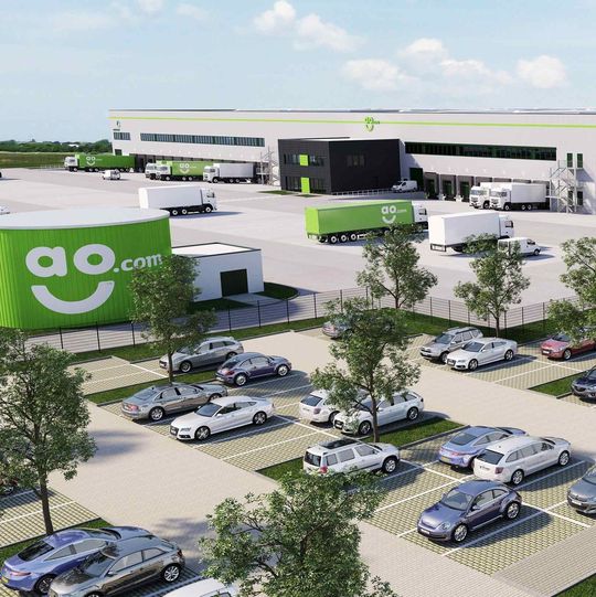 Im nordrhein-westfälischen Bergheim entwickelt Prologis eine Logistikimmobilie inklusive Verwaltungszentrale für AO Deutschland. Im nordrhein-westfälischen Bergheim entwickelt Prologis eine Logistikimmobilie inklusive Verwaltungszentrale für AO Deutschland.