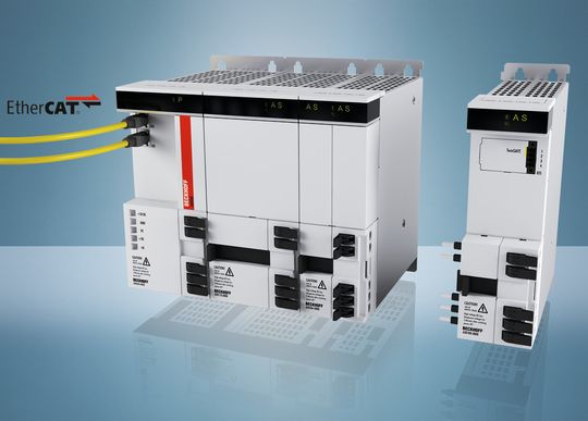 Le système d’asservissement modulaire multiaxe AX8000 satisfait aux exigences les plus sévères en termes de précision et permet une gestion optimisée de l'espace dans les armoires électriques. Le système d’asservissement modulaire multiaxe AX8000 satisfait aux exigences les plus sévères en termes de précision et permet une gestion optimisée de l'espace dans les armoires électriques.