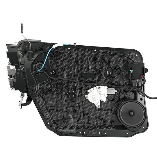 Durch den Einsatz von Brose Türsystemen aus Organoblech sollen im Vergleich zu konventionellen Stahltüren bis zu 5 Kilogramm pro Fahrzeug einsparen werden.