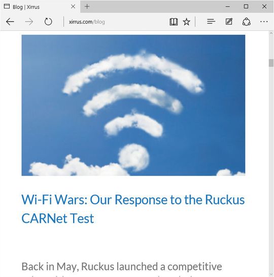 Xirrus kontert den CARNet-Test mit Ergebnissen einer Untersuchung von Miercom. Xirrus kontert den CARNet-Test mit Ergebnissen einer Untersuchung von Miercom.