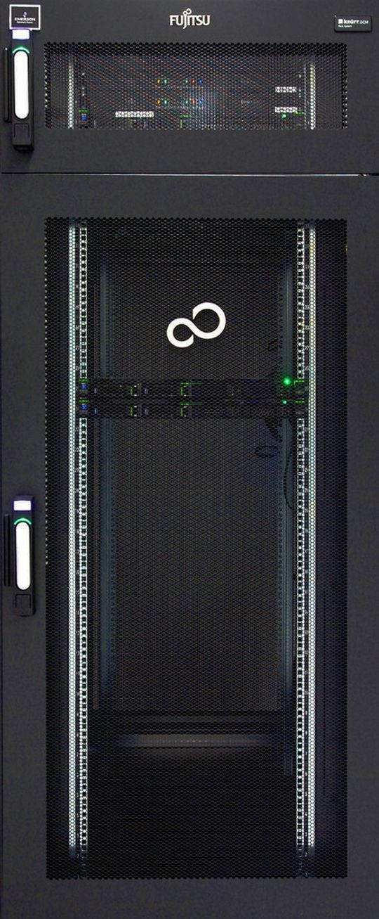 Neues Sicherheits-Rack von Fujitsu: Frontansicht