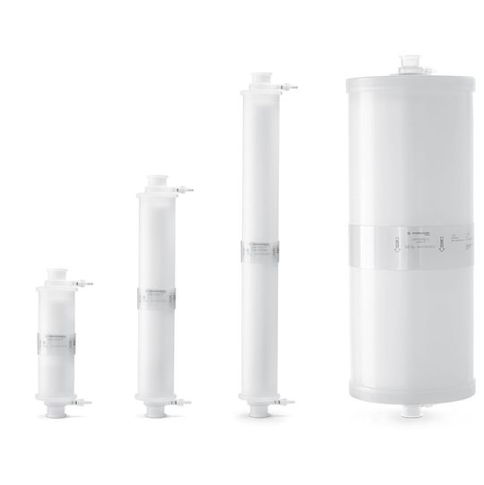 Sartobind-Membranadsorber: Die Neugestaltung der Kapsulen erlaubt eine höhere Bindekapazität bei reduziertem Leervolumen.