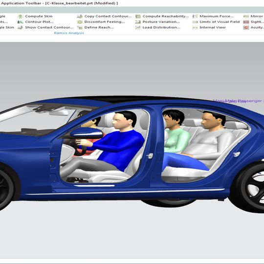 Ramsis Next Gen steht Anwendern der Software NX seit der Version 10 direkt zur Verfügung. Ramsis Next Gen steht Anwendern der Software NX seit der Version 10 direkt zur Verfügung.