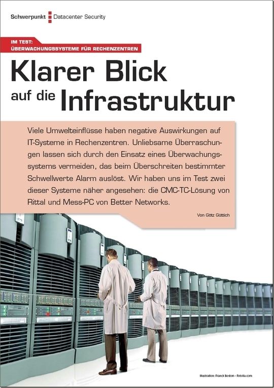 Überwachungs-Sensoren schützen im Rechenzentrum die teure IT-Infrastruktur. Überwachungs-Sensoren schützen im Rechenzentrum die teure IT-Infrastruktur.