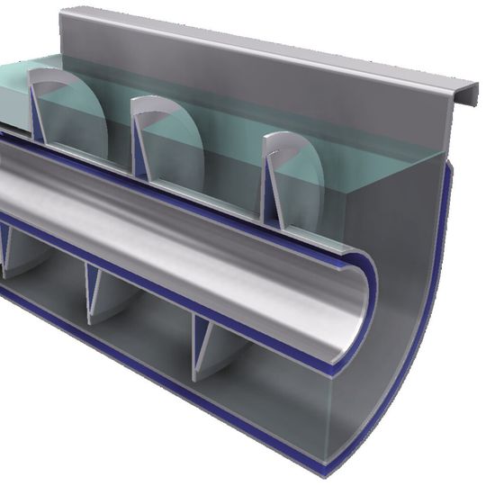 Compared to a conventional screw heat exchanger the new design, a 2:1 screw pitch ratio — and a corresponding 1:2 speed ratio between the two shafts — provides self-cleaning operation, aided by narrow gaps between the screw flights. Compared to a conventional screw heat exchanger the new design, a 2:1 screw pitch ratio — and a corresponding 1:2 speed ratio between the two shafts — provides self-cleaning operation, aided by narrow gaps between the screw flights.