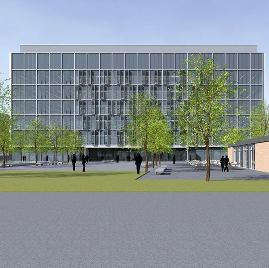 Nach der Ferstigstellung werden 200 Menschen in dem neuen Laborgebäude tätig sein, das Merck Serono in Darmstadt plant. Nach der Ferstigstellung werden 200 Menschen in dem neuen Laborgebäude tätig sein, das Merck Serono in Darmstadt plant.