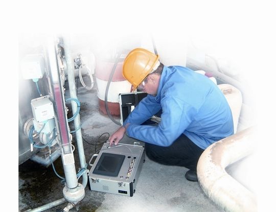 Der Igraph-X im Einsatz bei der Emissionsmessung an einer Kraftstoff-Rückgewinnungsanlage Der Igraph-X im Einsatz bei der Emissionsmessung an einer Kraftstoff-Rückgewinnungsanlage