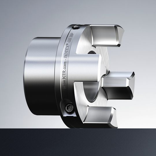 Das Bild zeigt die Wellenkupplung Rotex GS mit integriertem ETP-Spannsystem. Das Bild zeigt die Wellenkupplung Rotex GS mit integriertem ETP-Spannsystem.