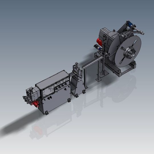 Die Verlegehaspel verfügt über eine schwere Servo-Verfahrachse über Kugelrollspindel mit intelligenter Steuerungstechnik. Die Verlegehaspel verfügt über eine schwere Servo-Verfahrachse über Kugelrollspindel mit intelligenter Steuerungstechnik.