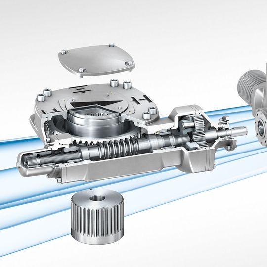 GS gearboxes are frequently combined with Auma actuators. GS gearboxes are frequently combined with Auma actuators.