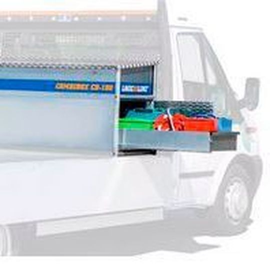 Durch flexibel von der Seite zu öffnende Fächer kann der Komfort einer Transportbox erhöht werden. Durch flexibel von der Seite zu öffnende Fächer kann der Komfort einer Transportbox erhöht werden.