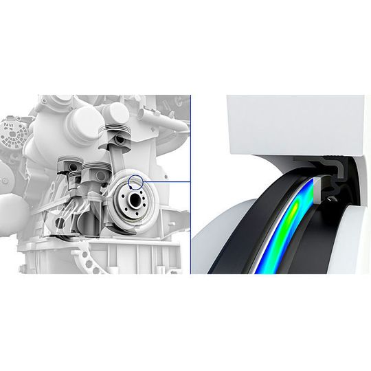Die neuen „Levitex“-Gleitringdichtungen von Freudenberg Sealing Technologies arbeiten mit einem Luftkissen und sollen dadurch den Kraftstoffverbrauch und CO2-Emissionen senken. Die neuen „Levitex“-Gleitringdichtungen von Freudenberg Sealing Technologies arbeiten mit einem Luftkissen und sollen dadurch den Kraftstoffverbrauch und CO2-Emissionen senken.