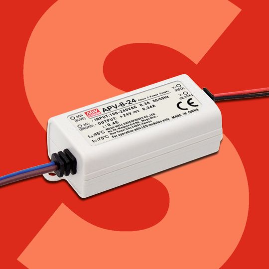 APV-8 von MeanWell: Das 8-Watt-Netzteil eignet sich für den Konstantspannungsbetrieb APV-8 von MeanWell: Das 8-Watt-Netzteil eignet sich für den Konstantspannungsbetrieb