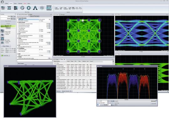 Bild 2: Umfangreiche Analysen mit der Software OM1106. Über eine API kommuniziert die Software mit MATLAB.