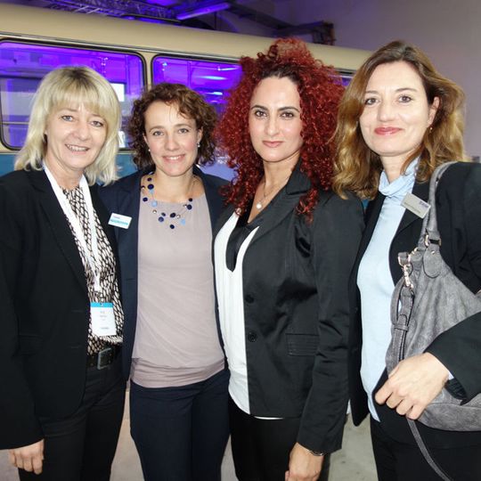 Frauenpower (v. l.): Birgit Nehring (VMware), Nadine Kientopp (Tech Data), Besa Agaj (IT-BUSINESS) und Marion Protschka (Tech Data)