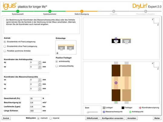 Mit der App Drylin Linearführungen Experten von Igus können Anwender einfach geeignete Drylin Linearführungen speziell für Ihre Anwendung finden, konfigurieren und die voraussichtliche Lebensdauer berechnen.