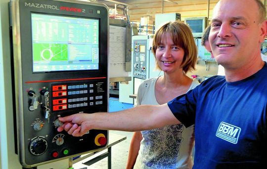 Sie leben mit und für Blech: Ria und Andre Brandes, BBM Laserandwendungstechnik GmbH. Sie leben mit und für Blech: Ria und Andre Brandes, BBM Laserandwendungstechnik GmbH.