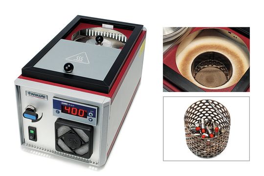 The MWB 100 portable mini-fluidised bed-cleaning device from Ewikon. The MWB 100 portable mini-fluidised bed-cleaning device from Ewikon.