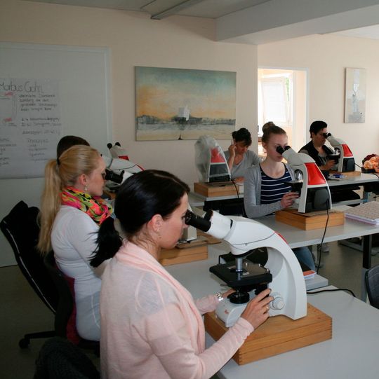 Im Unterricht an der Zytologieschule Bensberg Im Unterricht an der Zytologieschule Bensberg
