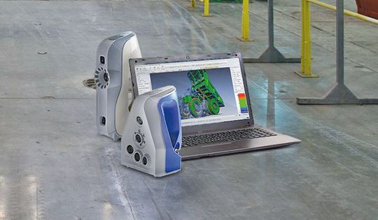 Die handscanner Space Spider und Artec Eva mit der Scansoftware-Suite Artec Studio 10. Die handscanner Space Spider und Artec Eva mit der Scansoftware-Suite Artec Studio 10.