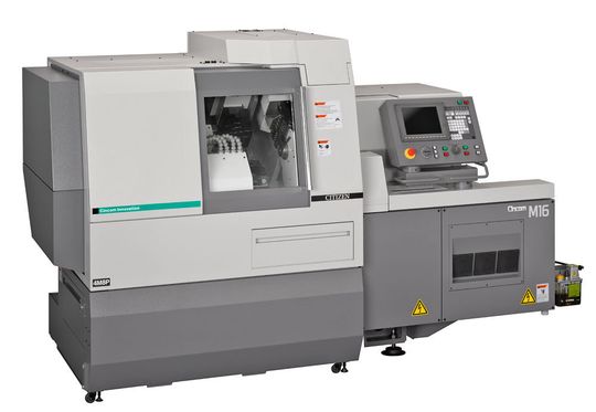 Langdrehautomat Cincom M16-VIII: Die Werkzeugmaschine eignet sich für die Fertigung komplexer Werkstücke und medizinischer Instrumente, Implantate oder Knochenschrauben aus Titan, Edelstahl und Superlegierungen. Langdrehautomat Cincom M16-VIII: Die Werkzeugmaschine eignet sich für die Fertigung komplexer Werkstücke und medizinischer Instrumente, Implantate oder Knochenschrauben aus Titan, Edelstahl und Superlegierungen.
