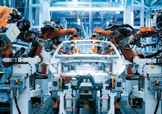 Industrie 4.0: Im Zeitalter von IoT regeln die Referenzarchitektur RAMI und die Industrie-4.0-Komponente die industrielle Kommunikation. Im Bild der Karosseriebau des Audi TT. Industrie 4.0: Im Zeitalter von IoT regeln die Referenzarchitektur RAMI und die Industrie-4.0-Komponente die industrielle Kommunikation. Im Bild der Karosseriebau des Audi TT.