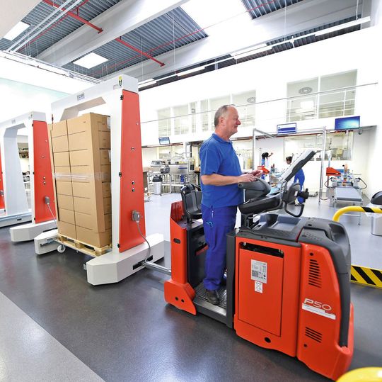 Auch im Medical Innovation Center der Hartmann-Gruppe spielt die Logistik eine entscheidende Rolle. Auch im Medical Innovation Center der Hartmann-Gruppe spielt die Logistik eine entscheidende Rolle.