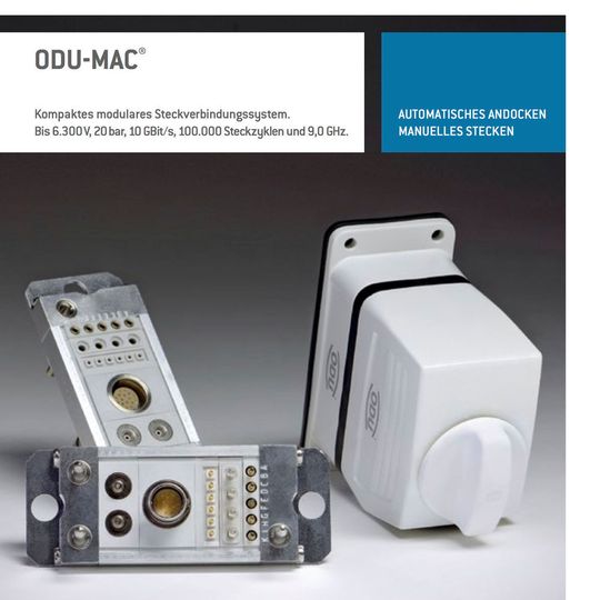 Der neue ODU-Mac-Katalog ist anwenderfreundlich und in frischem ODU-Design gestaltet und beinhaltet die jüngsten Produkterweiterungen. Der neue ODU-Mac-Katalog ist anwenderfreundlich und in frischem ODU-Design gestaltet und beinhaltet die jüngsten Produkterweiterungen.