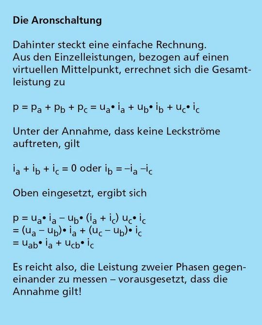 Dreiphasige Leistungsmessung Mit Der Drei Wattmeter Methode