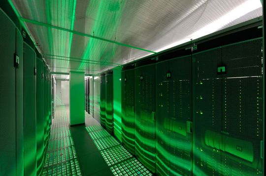 Innenansicht des SAP-Rechenzentrums in St. Leon-Rot.