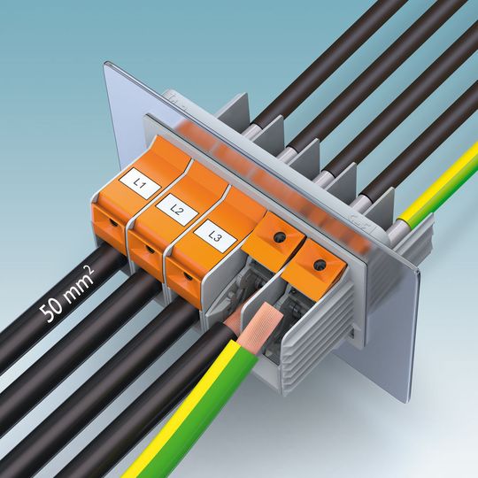 Le nouveau bloc de jonction traversant TW 50. Le nouveau bloc de jonction traversant TW 50.