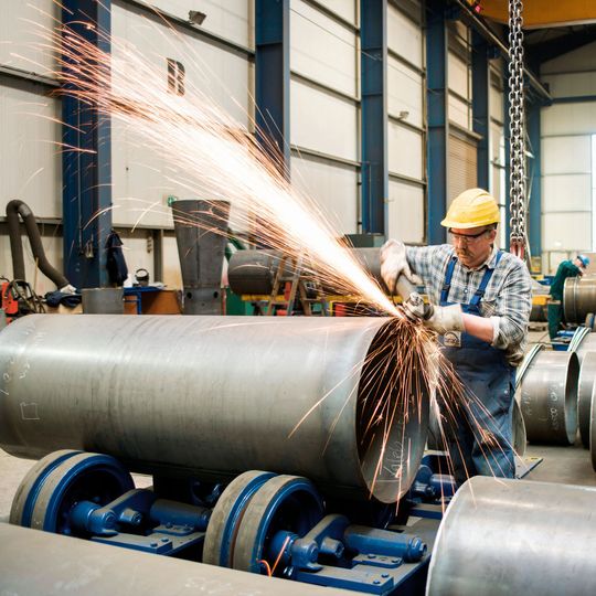 Heiner Zurwellen hat in seinen 42 Jahren bei Barlage schon mit Hunderten von Winkelschleifern gearbeitet. Die neuen Metabo-Geräte hat der Teamleiter bisher allerdings noch nicht zum Stehen gebracht. Heiner Zurwellen hat in seinen 42 Jahren bei Barlage schon mit Hunderten von Winkelschleifern gearbeitet. Die neuen Metabo-Geräte hat der Teamleiter bisher allerdings noch nicht zum Stehen gebracht.