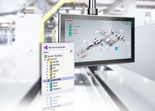 Mit der Integration in Visual Studio eröffnet TwinCAT HMI den einfachen und schnellen Weg zur individuellen Bedienoberfläche. Unabhängig vom Anzeigegerät und Betriebssystem lässt sich das HMI in der gewohnten Engineering-Umgebung ohne Programmierung direkt konfigurieren. Mit der Integration in Visual Studio eröffnet TwinCAT HMI den einfachen und schnellen Weg zur individuellen Bedienoberfläche. Unabhängig vom Anzeigegerät und Betriebssystem lässt sich das HMI in der gewohnten Engineering-Umgebung ohne Programmierung direkt konfigurieren.
