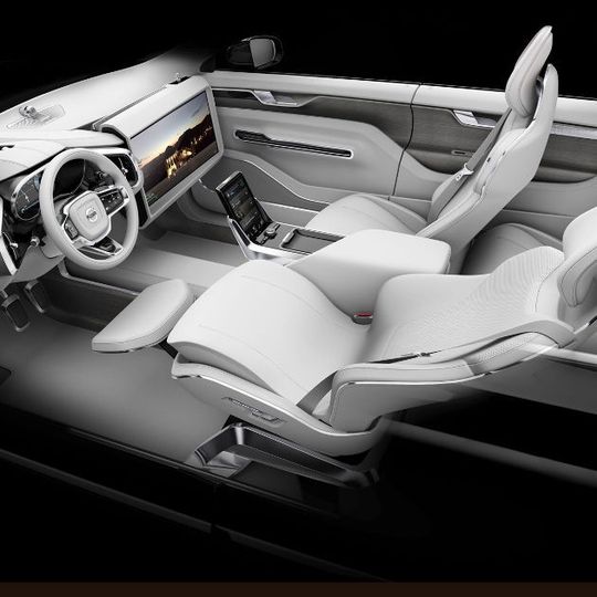 Ein neues patentiertes Sitzkonzept soll das automatisierte Fahren der Zukunft für Volvo-Fahrer einfacher machen. Ein neues patentiertes Sitzkonzept soll das automatisierte Fahren der Zukunft für Volvo-Fahrer einfacher machen.