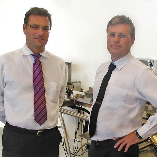 Paulo Alexandre, CEO Romaco Group, together with Peter Jocic, Member of the Supervisory Board, Medipac Paulo Alexandre, CEO Romaco Group, together with Peter Jocic, Member of the Supervisory Board, Medipac