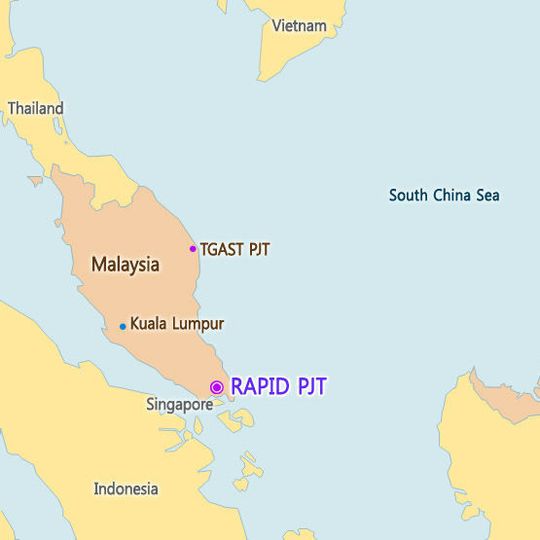 Location of the Malaysia RAPID Project Location of the Malaysia RAPID Project