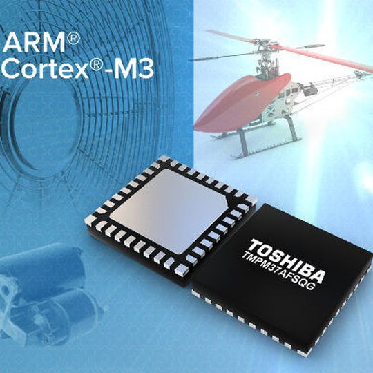 TMPM37AFSQG MCU von Toshiba: Der kleinformatige Mikrocontroller zur Vektorregelung von bürstenlosen Gleichstrommotoren basiert auf einem ARM Cortex-M3 Core, der mit bis zu 40MHz Taktfrequenz betrieben werden kann. TMPM37AFSQG MCU von Toshiba: Der kleinformatige Mikrocontroller zur Vektorregelung von bürstenlosen Gleichstrommotoren basiert auf einem ARM Cortex-M3 Core, der mit bis zu 40MHz Taktfrequenz betrieben werden kann.