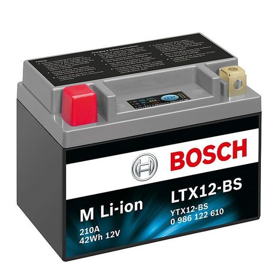 Wiegt nur ein Drittel einer Bleibatterie: Lithium-Ionen-Akku von Bosch. Wiegt nur ein Drittel einer Bleibatterie: Lithium-Ionen-Akku von Bosch.