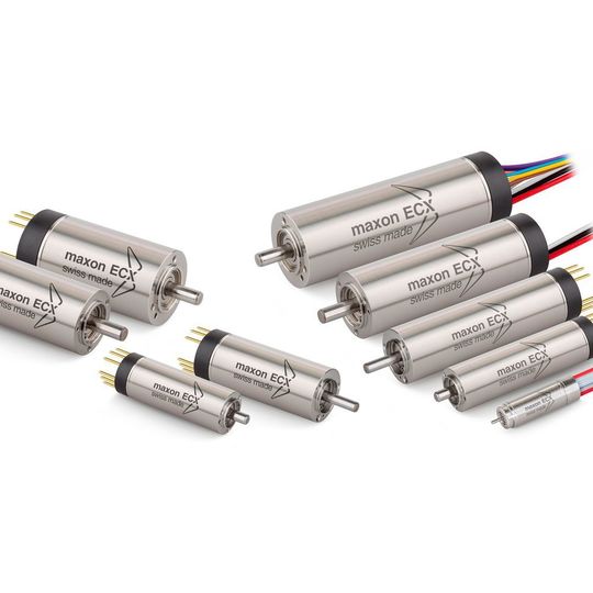 Die neuen bürstenlosen ECX-Motoren von Maxon sollen sehr hohe Drehzahlen liefern und sind in vielen Variationen erhältlich. Die neuen bürstenlosen ECX-Motoren von Maxon sollen sehr hohe Drehzahlen liefern und sind in vielen Variationen erhältlich.
