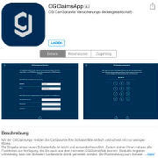 Mit der neuen App der Car Garantie kann man Schäden direkt am Fahrzeug aufnehmen und versenden. Mit der neuen App der Car Garantie kann man Schäden direkt am Fahrzeug aufnehmen und versenden.