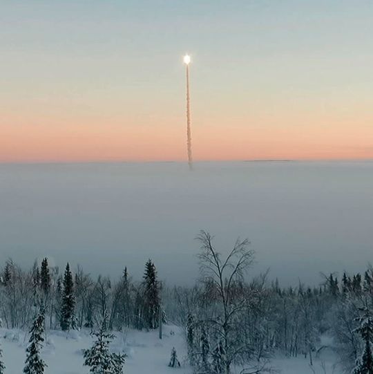 Bilderbuchstart von TEXUS 53 am 23. Januar 2016 in Kiruna Bilderbuchstart von TEXUS 53 am 23. Januar 2016 in Kiruna