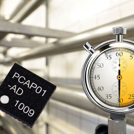 Bild 1: Ein Time-to-Digital-Converter (TDC) misst kurze Zeitintervalle und wandelt das Ergebnis in einen digitalen elektrischen Wert um. Bild 1: Ein Time-to-Digital-Converter (TDC) misst kurze Zeitintervalle und wandelt das Ergebnis in einen digitalen elektrischen Wert um.