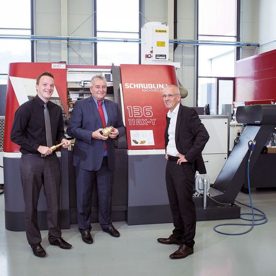 Rolf Muster, CEO and Co-owner of Schaubline Machines SA: "Everything that is produced here in Switzerland, is at top-quality level." Rolf Muster, CEO and Co-owner of Schaubline Machines SA: "Everything that is produced here in Switzerland, is at top-quality level."
