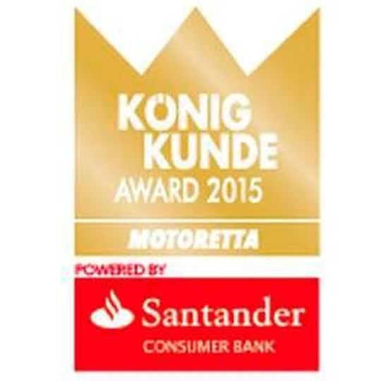Die Roller-Zeitschrift „Motoretta“ verleiht einmal im Jahr den Award „König Kunde“. Die Roller-Zeitschrift „Motoretta“ verleiht einmal im Jahr den Award „König Kunde“.