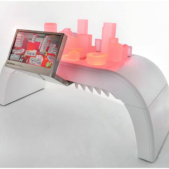 3D-Modell einer Indoor-Systemlösung. 3D-Modell einer Indoor-Systemlösung.